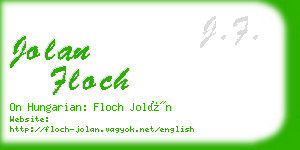 jolan floch business card